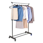 Телескопски штендер за алишта со тркалца