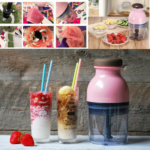 Електричен процесор на храна со два ножа