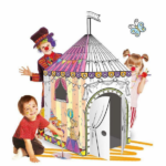 Детски циркуз шатор кој самите го боите