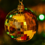 Сет од 6 златни диско лампиони Ø10cm