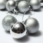 Сет од 6 сребрени лампиони 7cm