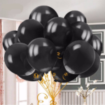Црни латекс балони сет од 100