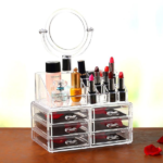 Организер за козметика со огледало