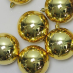 Сет од 6 златни сјајни лампиони Ø8cm