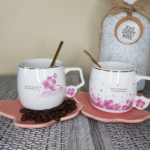 Flower луксузен сет од две шолји за топол напиток