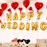Happy Wedding Фолија балони сет