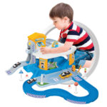 Полиција детски сет со стаза на два спрата