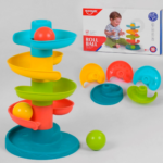 Детска едукативна играчка Стркалај го топчето