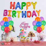 Happy Birthday Фолија балони сет шарени
