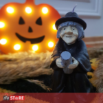 Halloween свеќа вештерка на метка