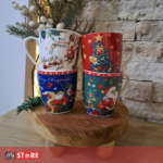 Merry Christmas сет од 4 шолји