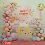 Розева роденденска декорација