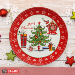 Merry Christmas Чинија за колачиња округла