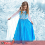 Детски костим мала Снежна принцезa