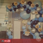 Silver Blue декорација со балони