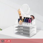 Организер за козметика со огледало и три фиоки
