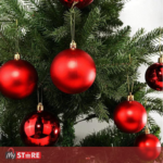 Сет од 6 црвени лампиони Ø8cm