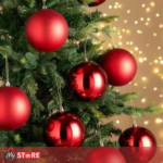 Сет од 6 црвени лампиони Ø7cm