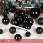 Сет од 6 црни лампиони Ø5cm