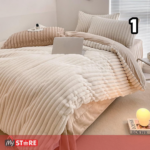 Единечна плишана постелнина