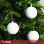 Сет од 6 бели лампиони Ø5cm