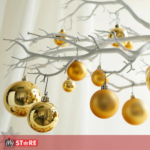 Сет од 6 златни лампиони Ø7cm