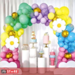 Rainbow daisy роденденска декорација