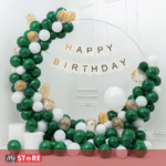 Зелена роденденска декорација