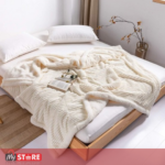 Луксузно крзнено ќебе двојно