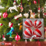 Сет од 4 шарени лампиони Ø10cm