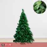 Зелена Новогодишна елка со борови гранчиња 150цм.