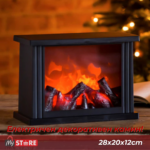 Електричен декоративен камин 28x20x12cm