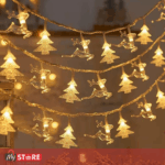 LED сијалички во форма на елки и ирваси