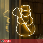 LED светло во форма на снешко